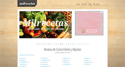 Desktop Screenshot of milrecetas.es