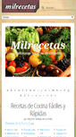 Mobile Screenshot of milrecetas.es